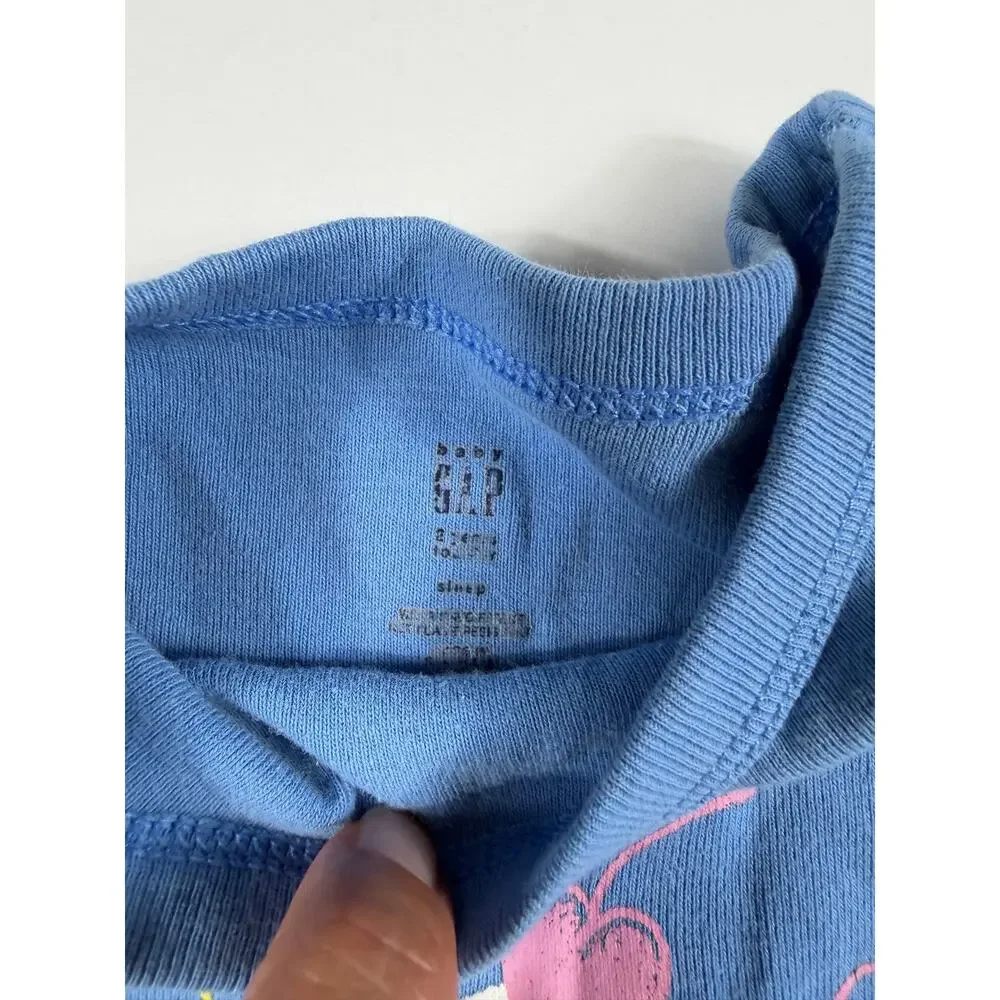 Baby Gap Ice Cream Pajama Set Blue Short Sleeve Size 3 Years
